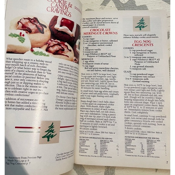 PILLSBURY RECIPES HOLIDAY CLASSICS COOKIES SWEETS & GIFTS 1987 CHRISTMAS #82 - Picture 5 of 5